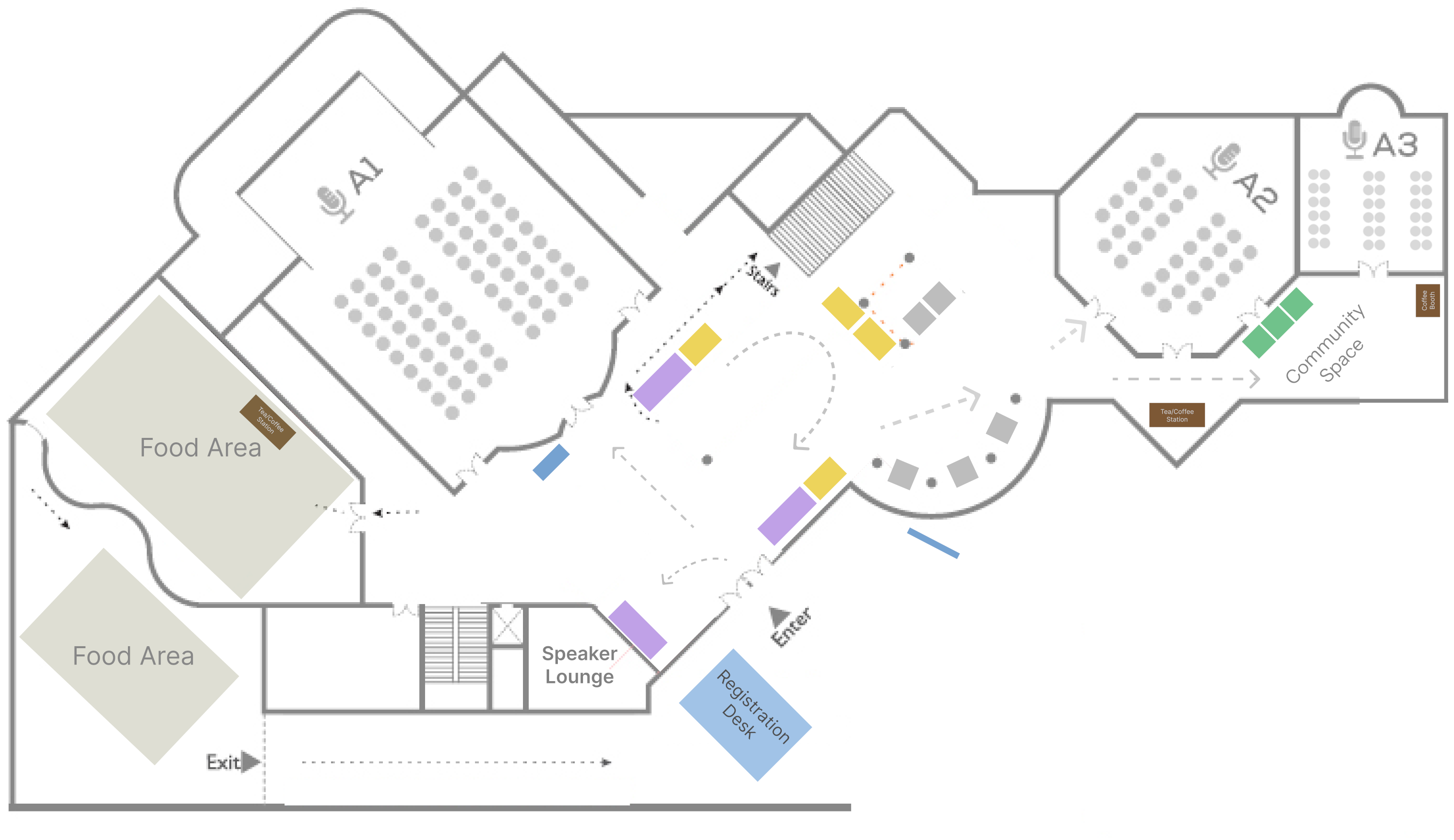 NIMHANS convention centre floor layout